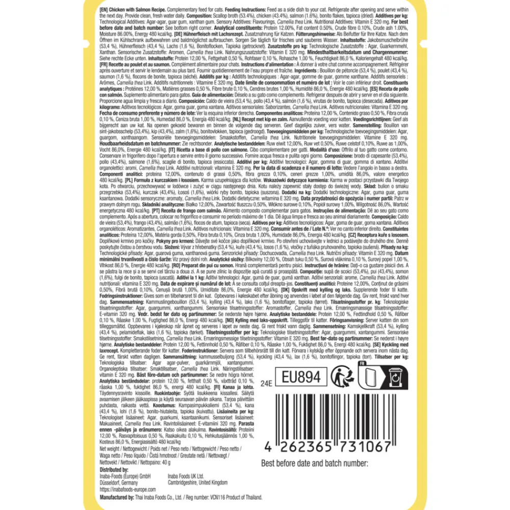 Dashi Delights Delicate Flakes Kattenvoer Nat Chicken & Salmon 40 gr^Ciao Outlet