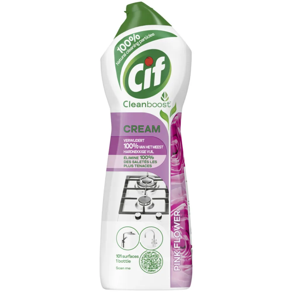 Schuurmiddel Cream Pink Flower 750 ml^Cif