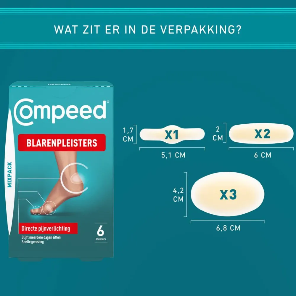 Voetverzorging<Compeed Blarenpeister Mix Pack 6 stuks