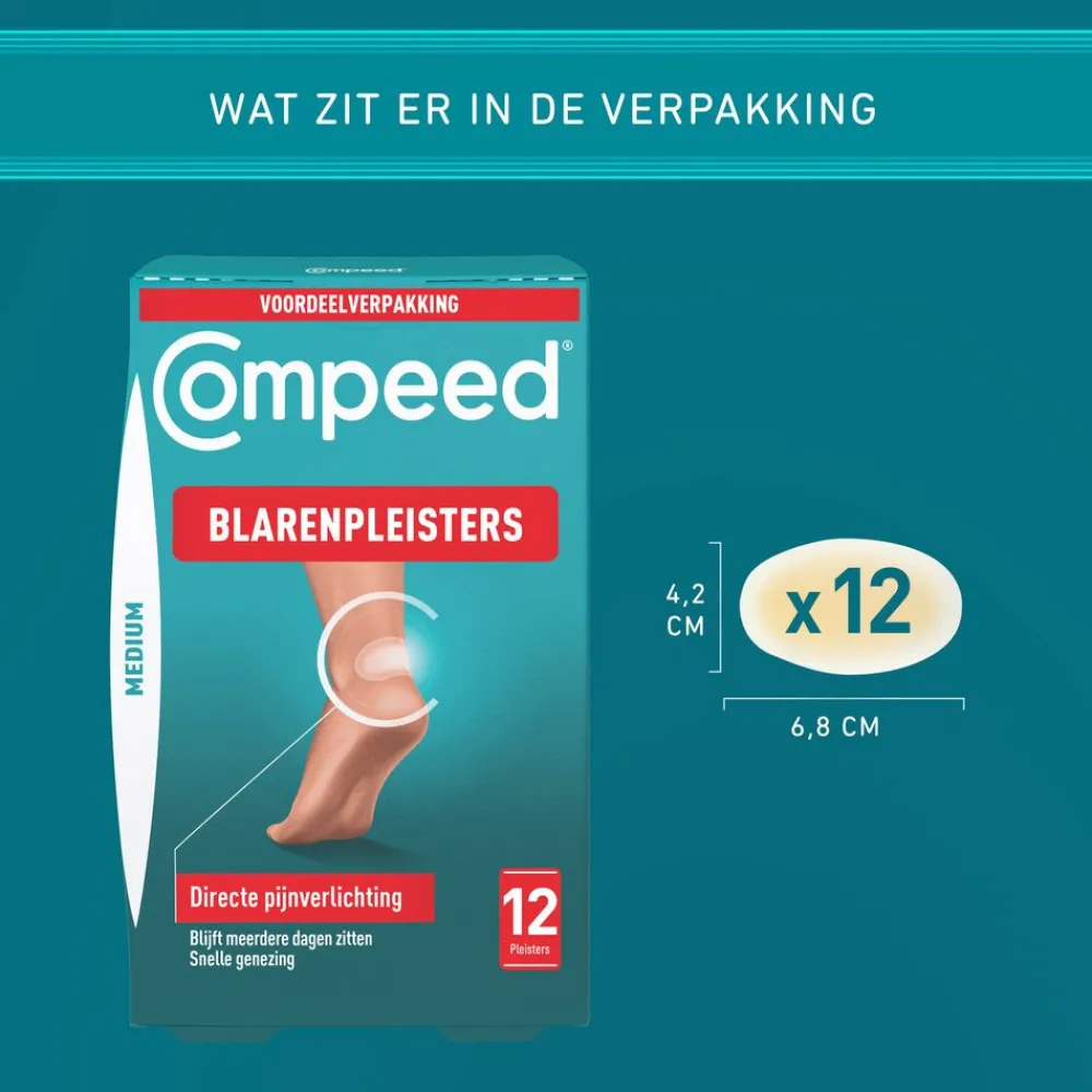 Blarenpleister Medium Hiel 12 stuks^Compeed New