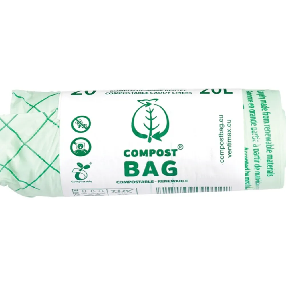 Huishoud & Vuilniszakken<Compost Bag Afvalzak Composteerbaar 20 liter 20 stuks