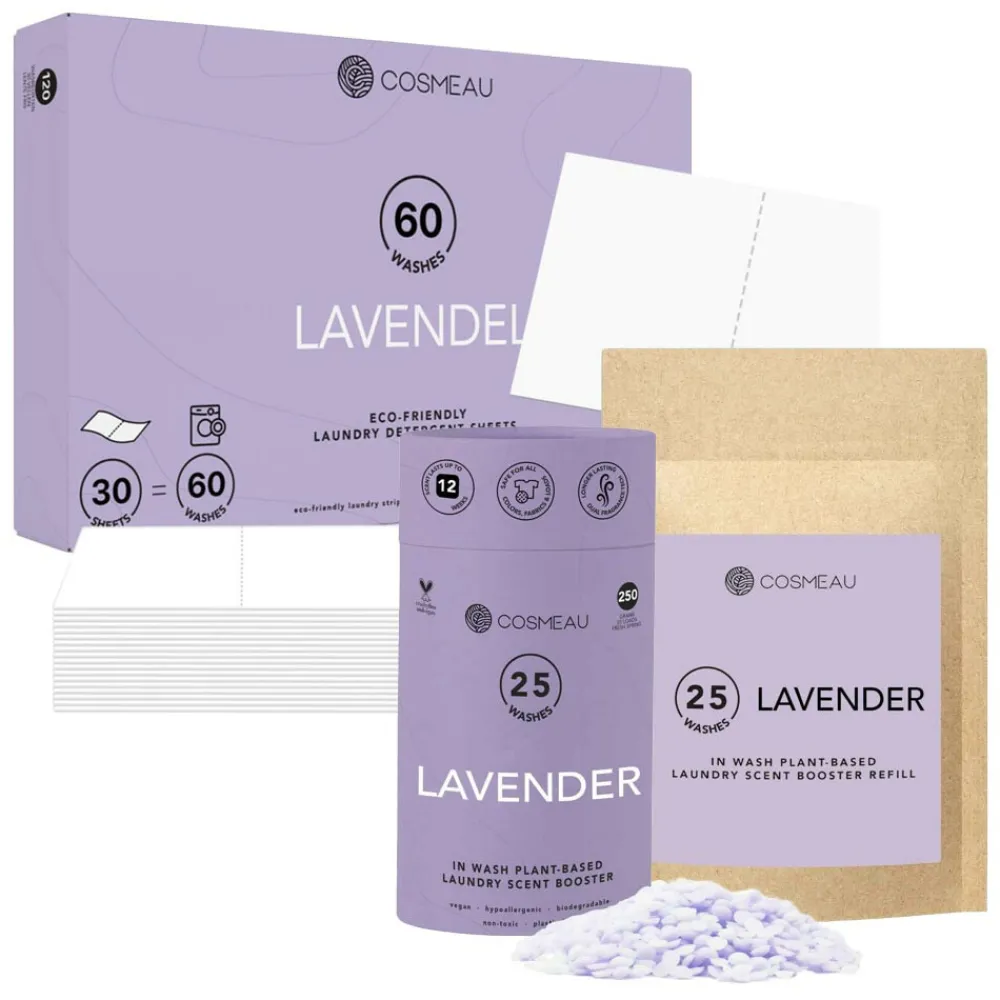 Online Lavendel 60 Wasbeurten Pakket Geurboosters|Wasmiddel