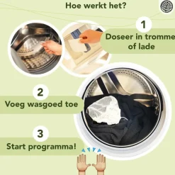 Wasmiddel<Cosmeau Wasstrips Lavendel 120 wasbeurten