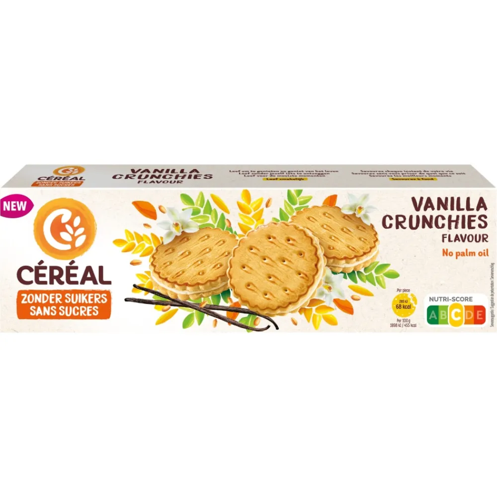 New Vanilla Crunchies 200 gr Koek
