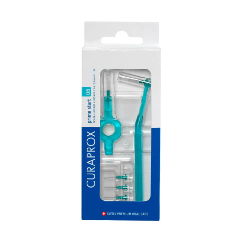 Flossen & Ragen<Curaprox Interdentale Rager Prime Start CPS 06 Turqoise 2,2mm 5 stuks