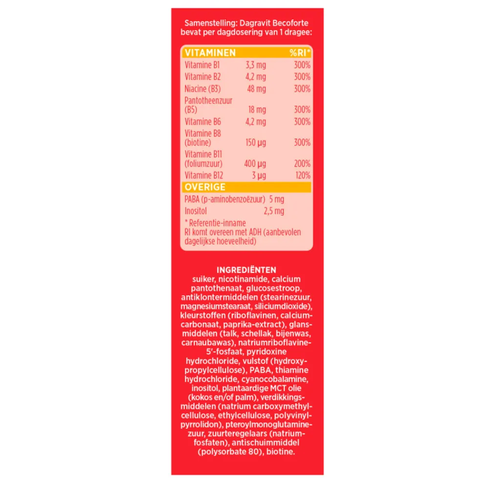 Vitaminen<Dagravit Becoforte B 100 stuks