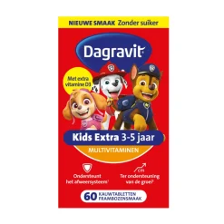 New Multivitamine Kids Extra 3-5 Jaar Paw Patrol 60 Kauwtabletten Vitaminen Kind|Multi Vitaminen En Mineralen