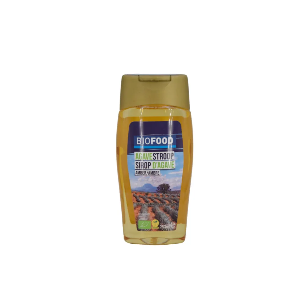 Online Biofood Agavesiroop Amber Biologisch 250 ml Siropen & Zoetstoffen