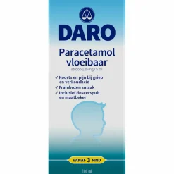 Paracetamol Vloeibaar Kind 100 ml^Daro Hot