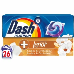 Wasmiddelcapsules 4in1 Pods Amber & Orchidee 26 stuks^Dash Hot