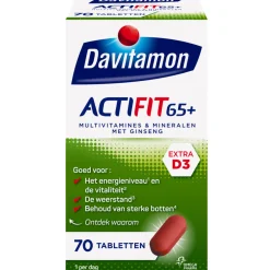 Clearance Actifit 65+ 70 tabletten Vitaminen 50+