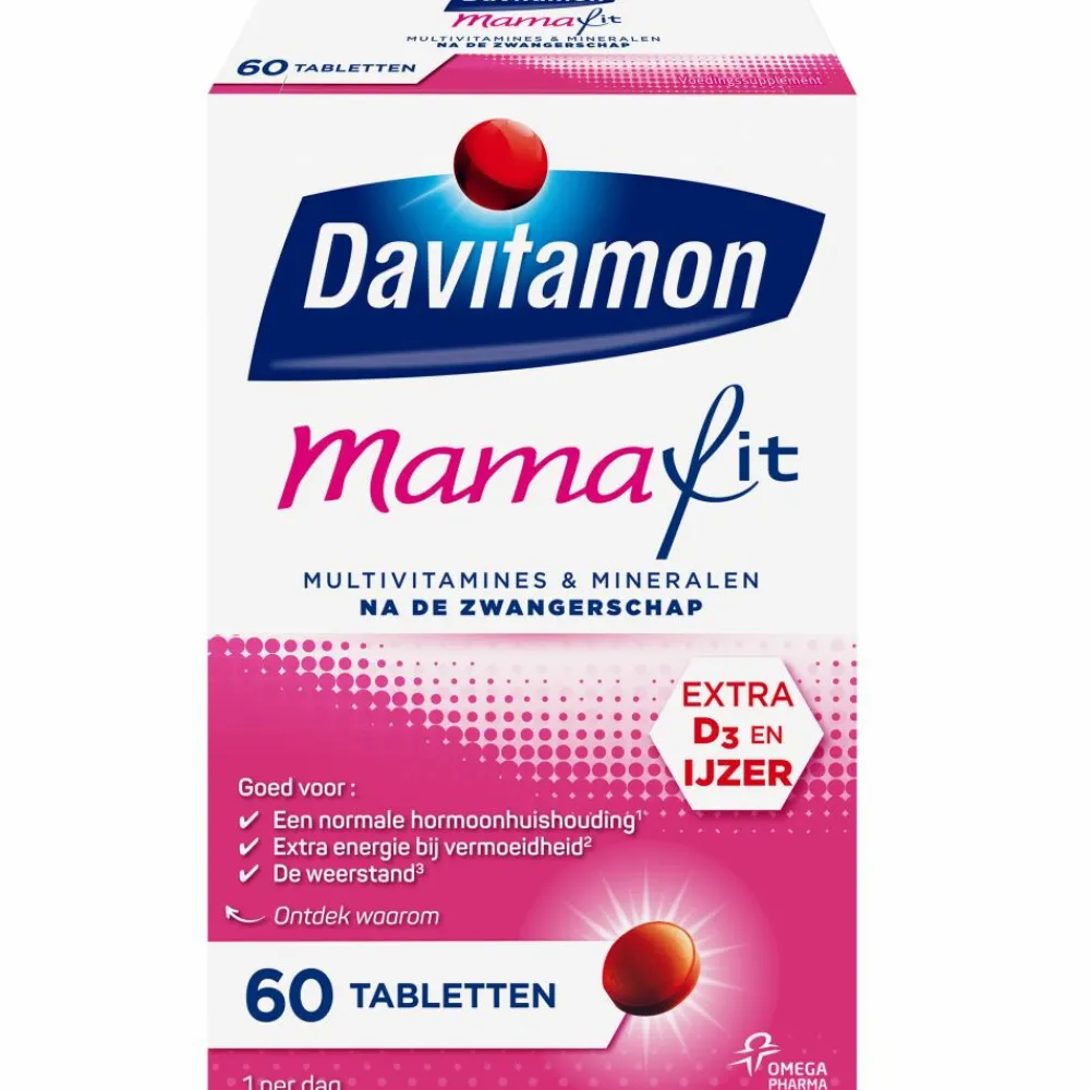 Zwangerschapsvitamine|Vitaminen Vrouw<Davitamon Compleet Mama Fit 60 tabletten