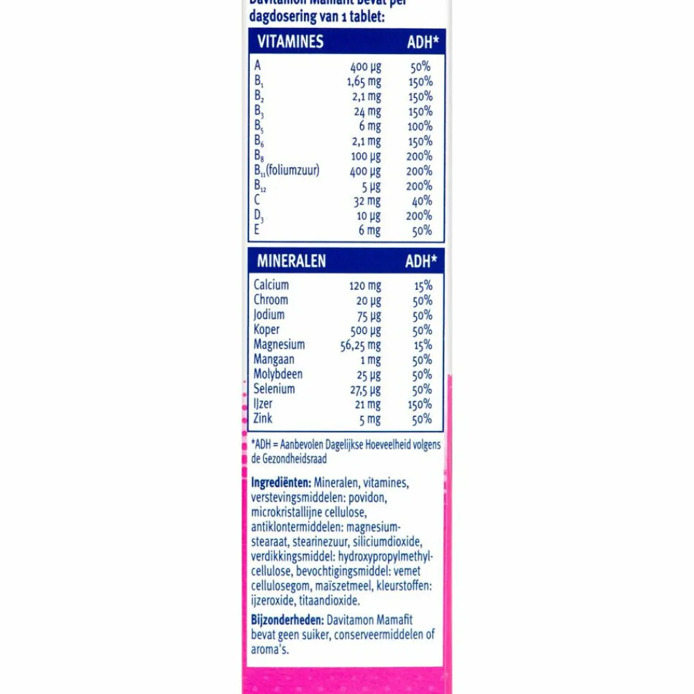 Zwangerschapsvitamine|Vitaminen Vrouw<Davitamon Compleet Mama Fit 60 tabletten
