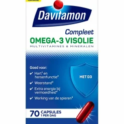 Multi Vitaminen En Mineralen<Davitamon Compleet Omega-3 Visolie 70 capsules