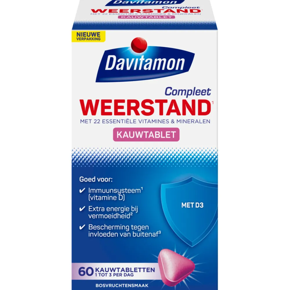 Compleet Weerstand Hoog Gedoseerd Bosvruchten 50 kauwtabletten^Davitamon Clearance
