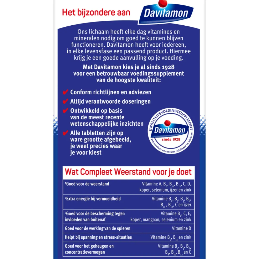 Compleet Weerstand Hoog Gedoseerd Bosvruchten 50 kauwtabletten^Davitamon Clearance