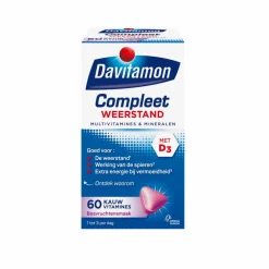 Multi Vitaminen En Mineralen<Davitamon Compleet Weerstand Bosvruchten 60 kauwtabletten