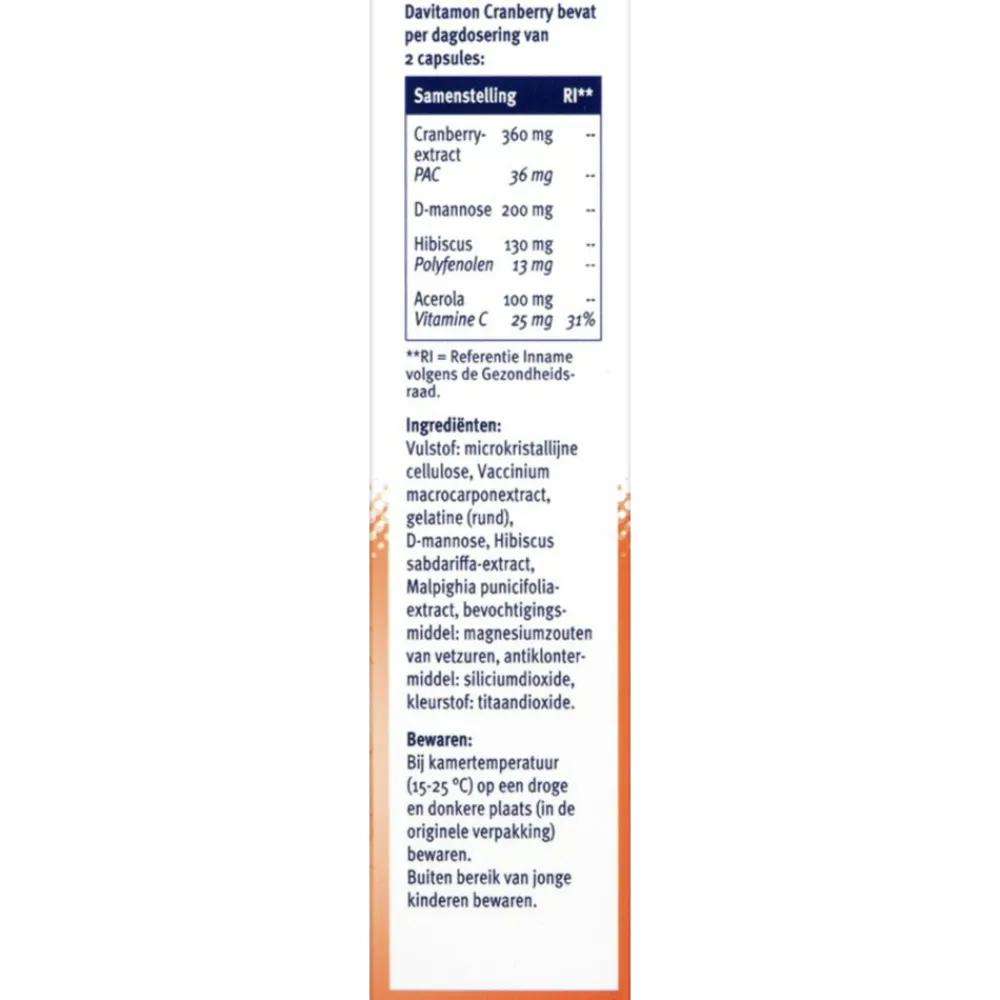 Cranberry 30 capsules^Davitamon Best
