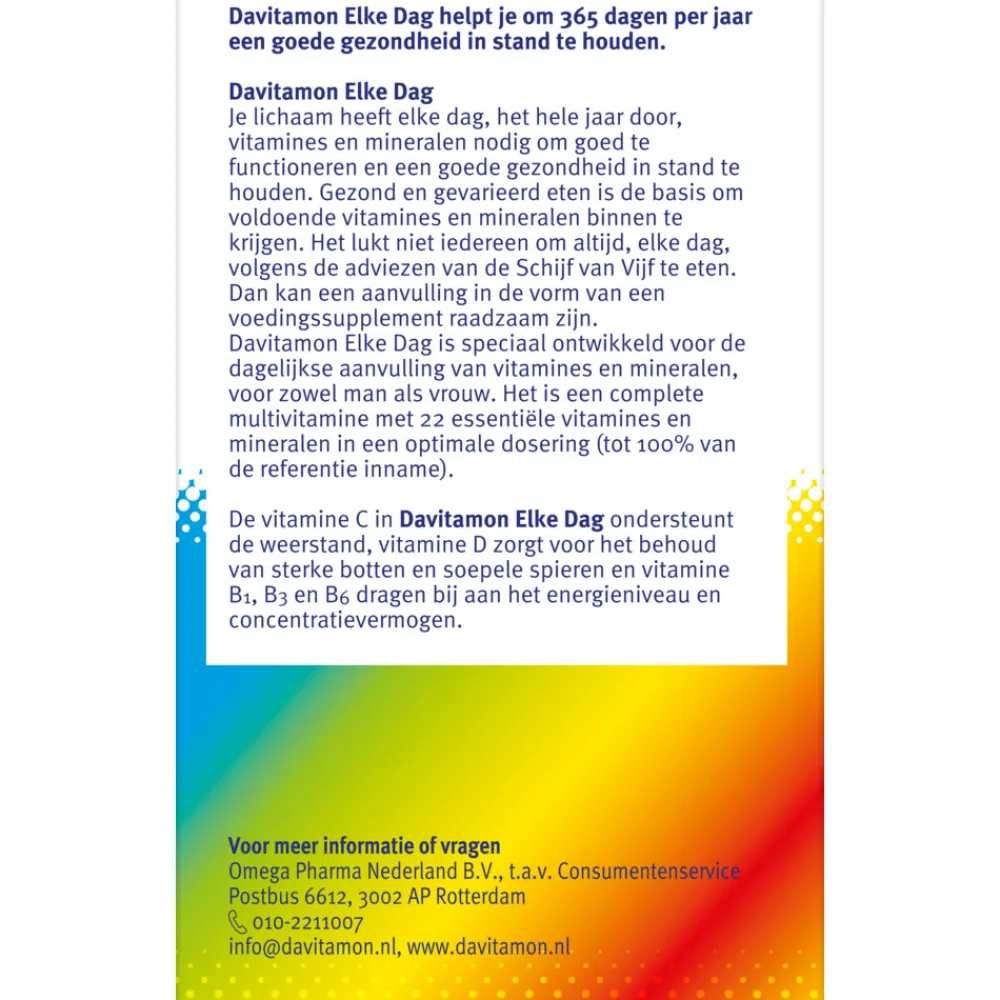 Elke Dag 60 kauwtabletten^Davitamon Discount