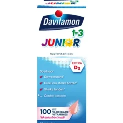 Vitaminen Kind<Davitamon Junior 1+ Framboos 100 ml