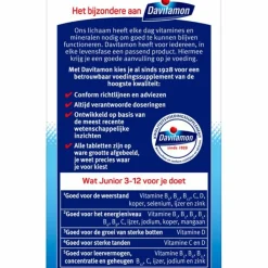 Vitaminen Kind<Davitamon Junior 3+ Kauwvitamines Banaan 120 kauwtabletten