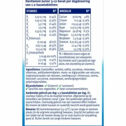Vitaminen Kind<Davitamon Junior 3+ Kauwvitamines Banaan 120 kauwtabletten
