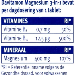 Mineralen<Davitamon Magnesium 3 in 1 30 tabletten