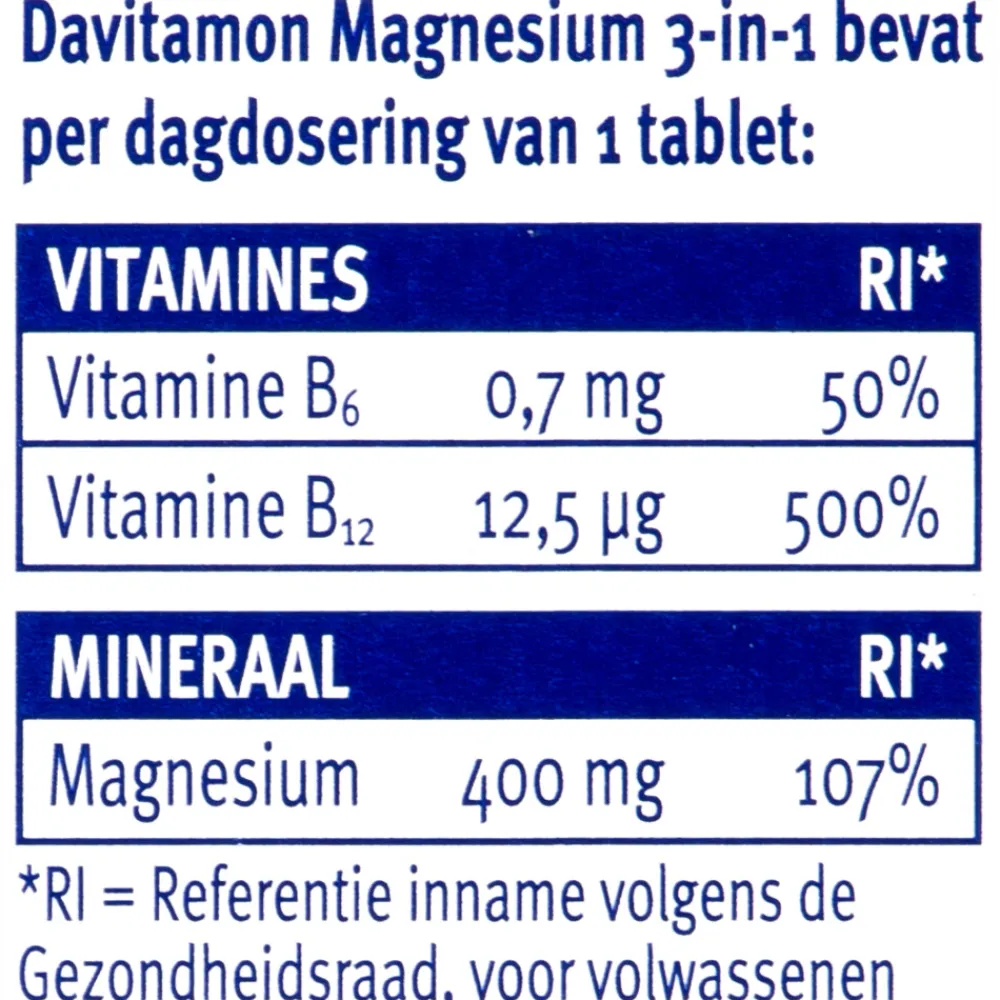 Mineralen<Davitamon Magnesium 3 in 1 30 tabletten