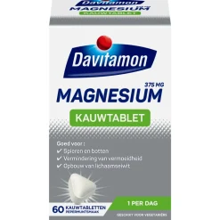 Mineralen<Davitamon Magnesium Kauwtablet 60 tabletten