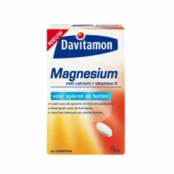 Mineralen<Davitamon Magnesium Spieren en Botten 42 tabletten