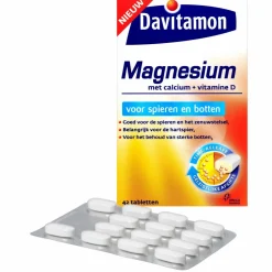 Mineralen<Davitamon Magnesium Spieren en Botten 42 tabletten