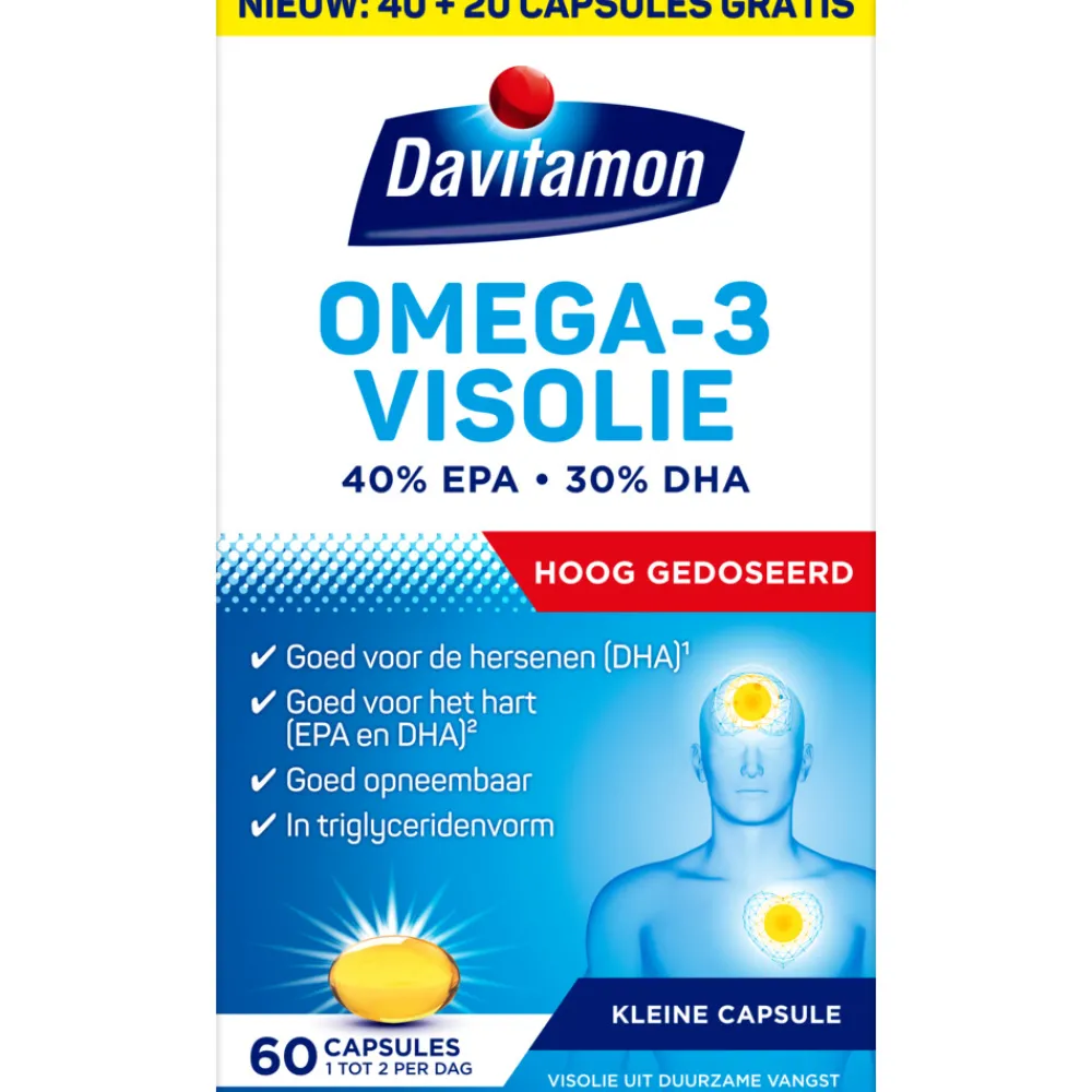 Omega-3 Visolie 60 capsules^Davitamon Clearance