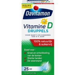 Vitaminen & Supplementen|Vitaminen<Davitamon Vitamine D Druppels 100% Natuurlijk 25 ml
