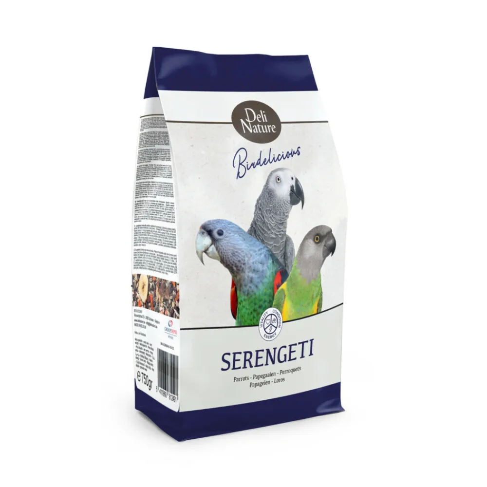 Droogvoer & Zaden<Deli Nature Birdelicious Papegaaien Serengeti 750 gr