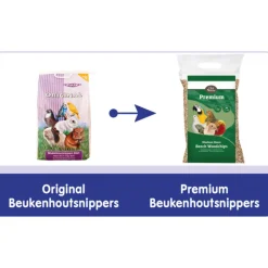 Bodembedekking<Deli Nature Premium Beukenhoutsnippers 10 mm Grof 12,5 kg
