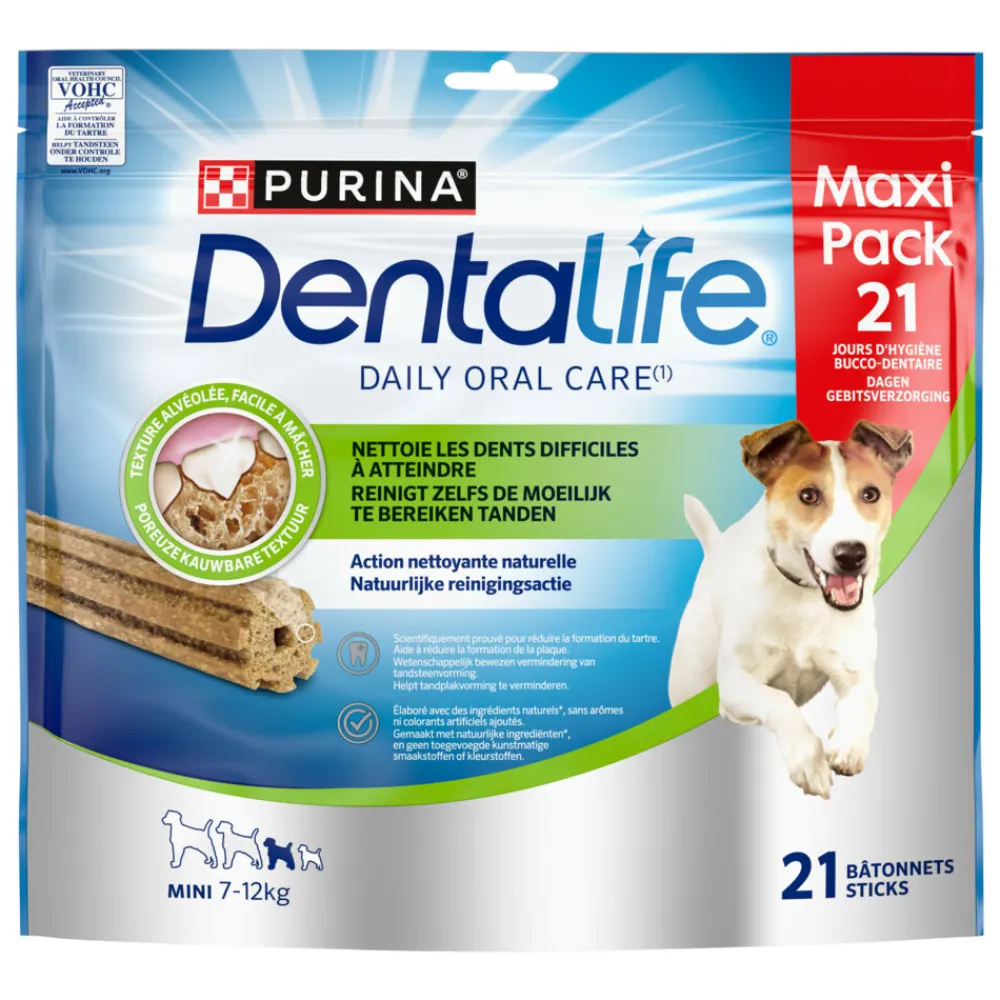Snacks<DentaLife Kauwstaaf Small 7 - 12 kg 21 stuks