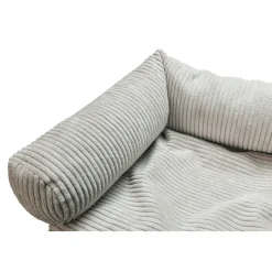 Bankkussen Geribbeld Lichtgrijs 50 x 50 x 30 cm Manden & Dekens