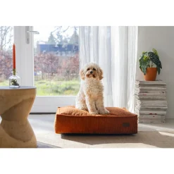 Clearance Ligkussen Ribbed Terracotta 70 x 55 x 15 cm Manden & Dekens