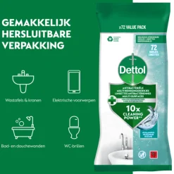 Antibacteriële Reinigingsdoekjes Oceaanfris 72 stuks^Dettol Sale