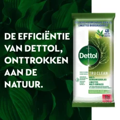 New Reinigingsdoekjes Tru Clean Eucalyptus & Lime 48 stuks Schoonmaakdoekjes