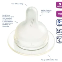 Sale Flessenspeen Wide Large 2 stuks Flessen & Spenen