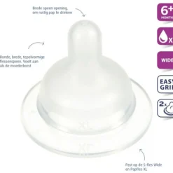 Flessenspeen Wide Papspeen XL 2 stuks^Difrax Discount