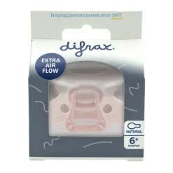 Flessen & Spenen<Difrax Fopspeen Natural 6+ mnd Roze