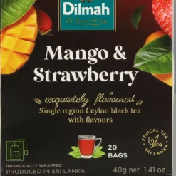 Thee<Dilmah Mango Aardbei Thee 20 stuks