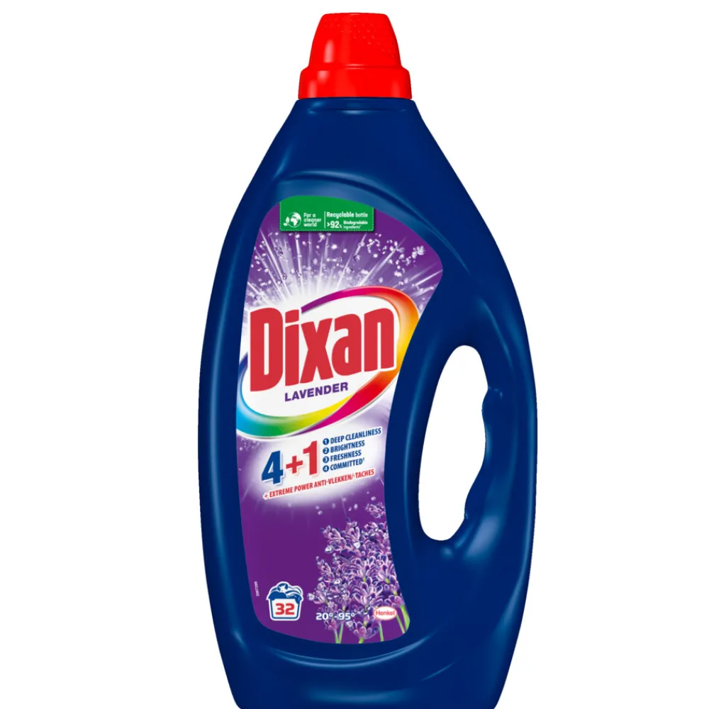 Wasmiddel<Dixan Vloeibaar Wasmiddel Fresh Lavender - 32 wasbeurten 1,440 liter
