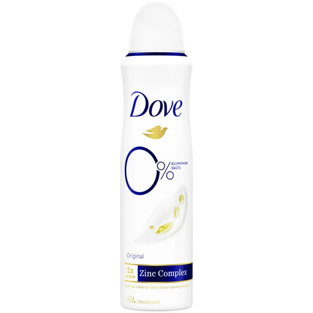Deodorant Spray 0% Original 150 ml^Dove Outlet