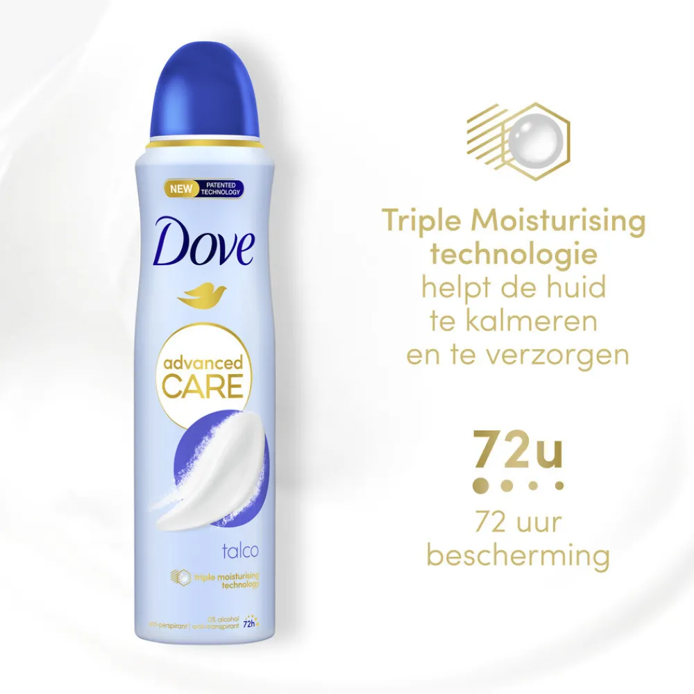 Deodorant<Dove Deodorant Spray Advanced Care Talco 150 ml