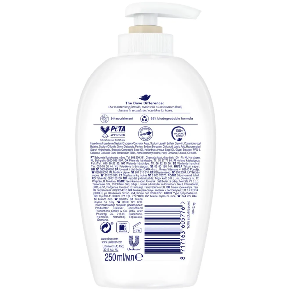 Keukenartikelen|Handverzorging<Dove Handzeep Nourishing Silk 250 ml