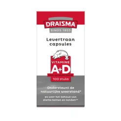 Levertraan Vitamine A&D 100 capsules^Draisma