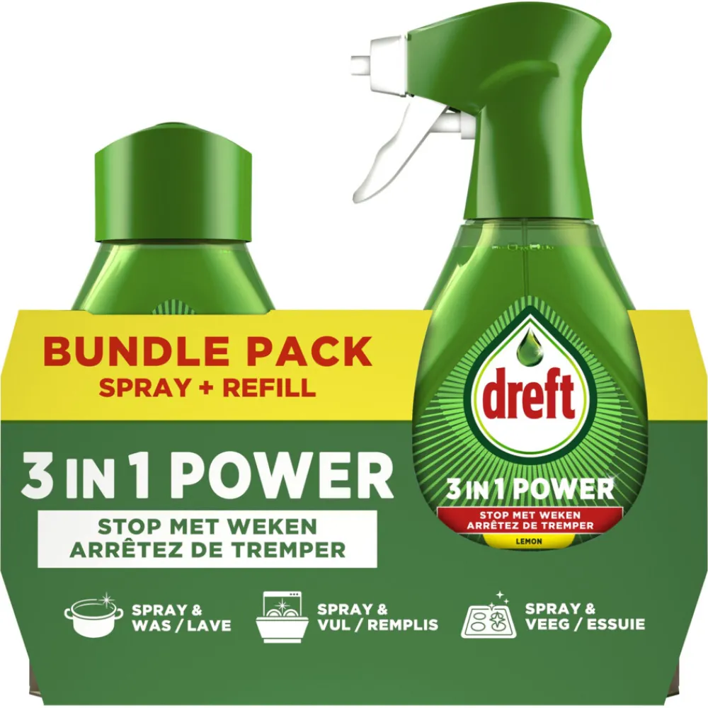 3in1 Power Spray + Navulling 1000 ml^Dreft Online